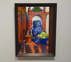 Terry Furchgott, "Patrones marroquíes", 2015, acrílico sobre papel, 25" x 18,5".