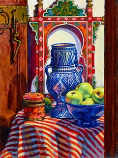 Terry Furchgott, "Moroccan Patterns", 2015, acrylic on paper, 25" x 18.5"