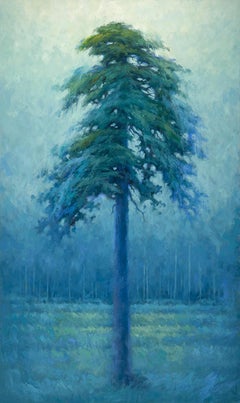 «Big Lonely Doug» - Pintura al óleo original de un paisaje sobre lienzo
