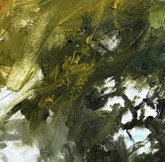 "Fractal Two" (2024), Original Abstract Oil Painting on Mounted Paper