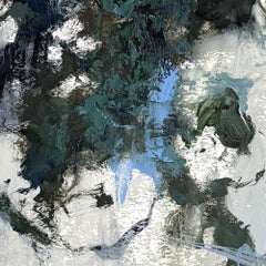 "Fractality Beginnings" (2024), Original Abstract Oil Painting on Mounted Paper