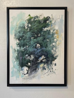 "Fractality Evergreen No. 20" - Abstract Oil Painting on Arches Paper