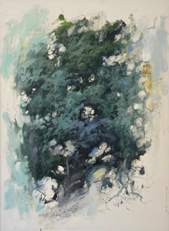"Fractality Evergreen No. 20" - Abstract Oil Painting on Arches Paper