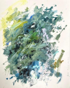 "Fractality Juniper Berries" - Abstract Oil Painting on Arches Paper