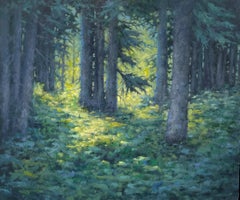 "View From Camp" - Original Oil Landscape Painting on Canvas