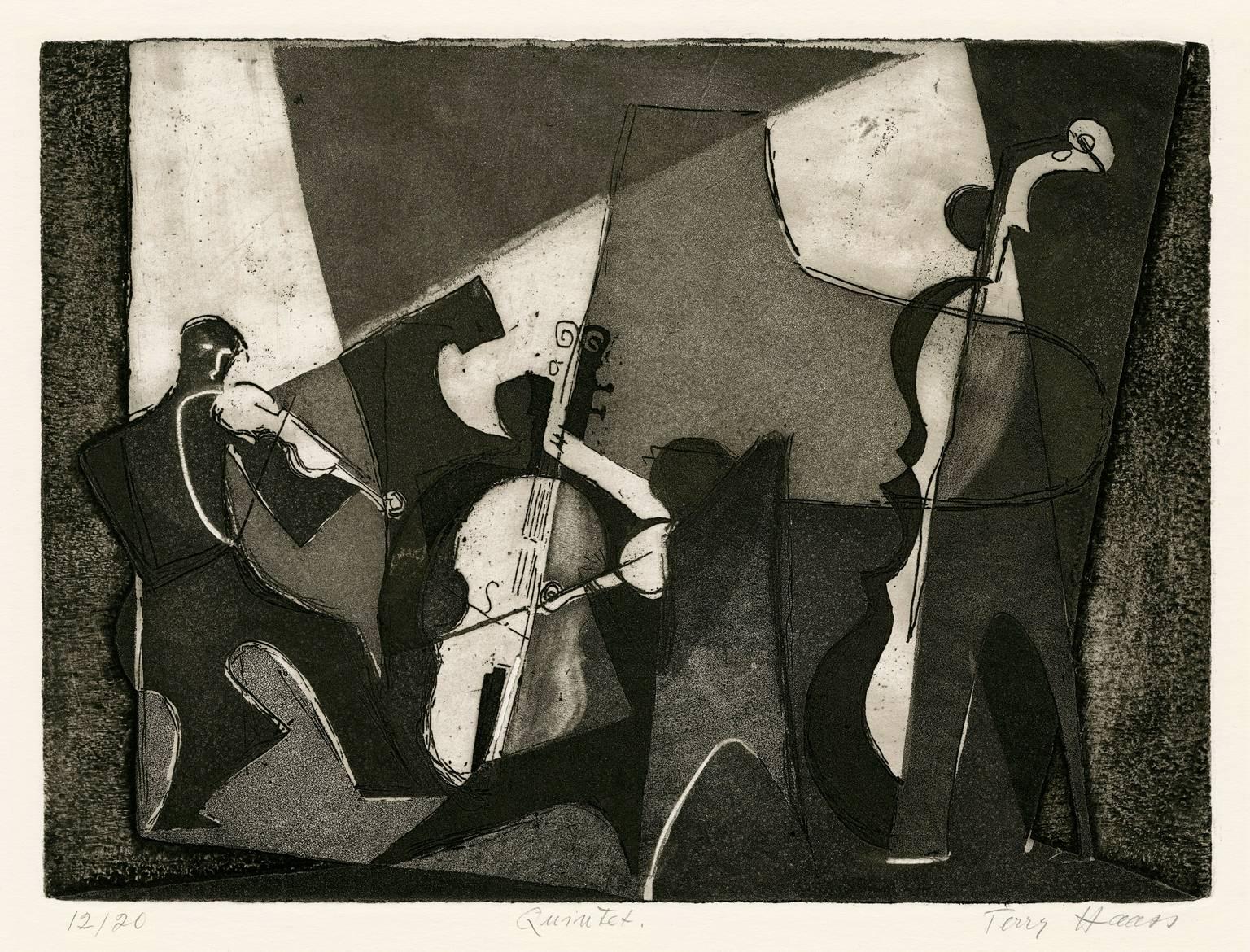 Terry Haass Abstract Print - Quintet