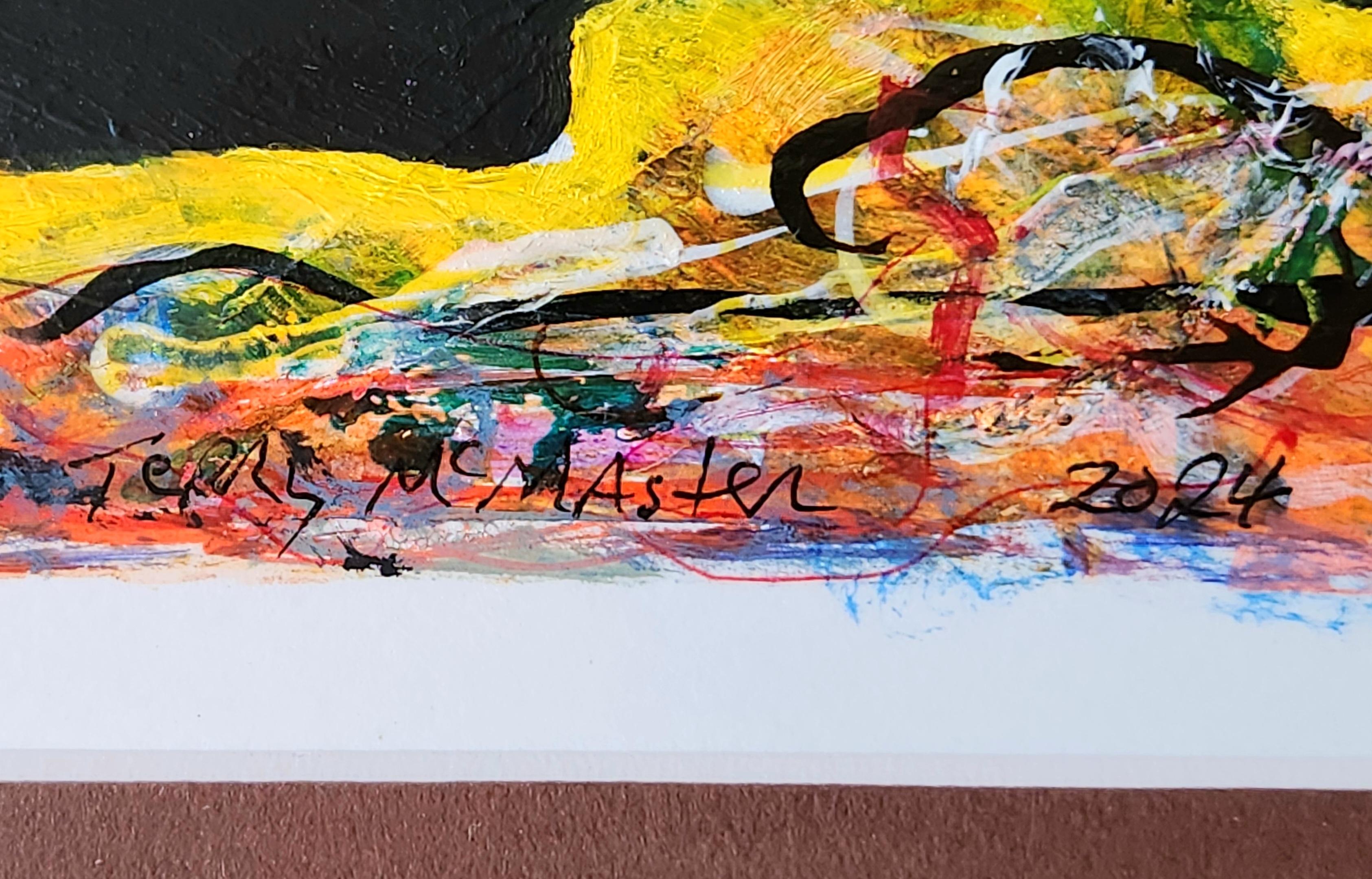 Peinture multimédia - Un monde que vous pourriez habiter en vente 1