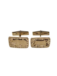 Terry Meyer 14K Yelow Gold Bull and Bear Stock Market Cufflinks #24955