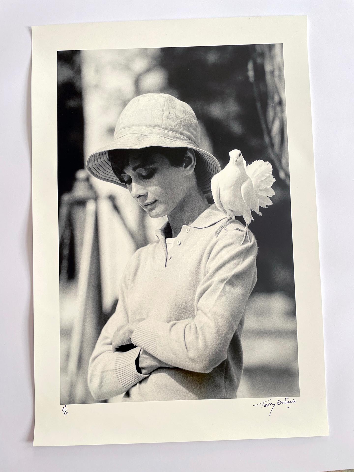 Audrey Hepburn b/w Fotografie LIFETIME Siebdruck Silbergelatine mit Siebdruck im Angebot 2