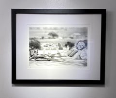 Audrey Hepburn Relaxing by a Pool, 1966 Hand Signed