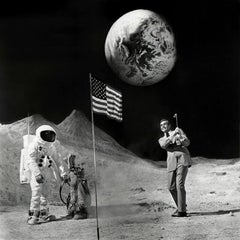 Bond on the Moon, Sean Connery as James Bond - Fine Art Photography, 1971