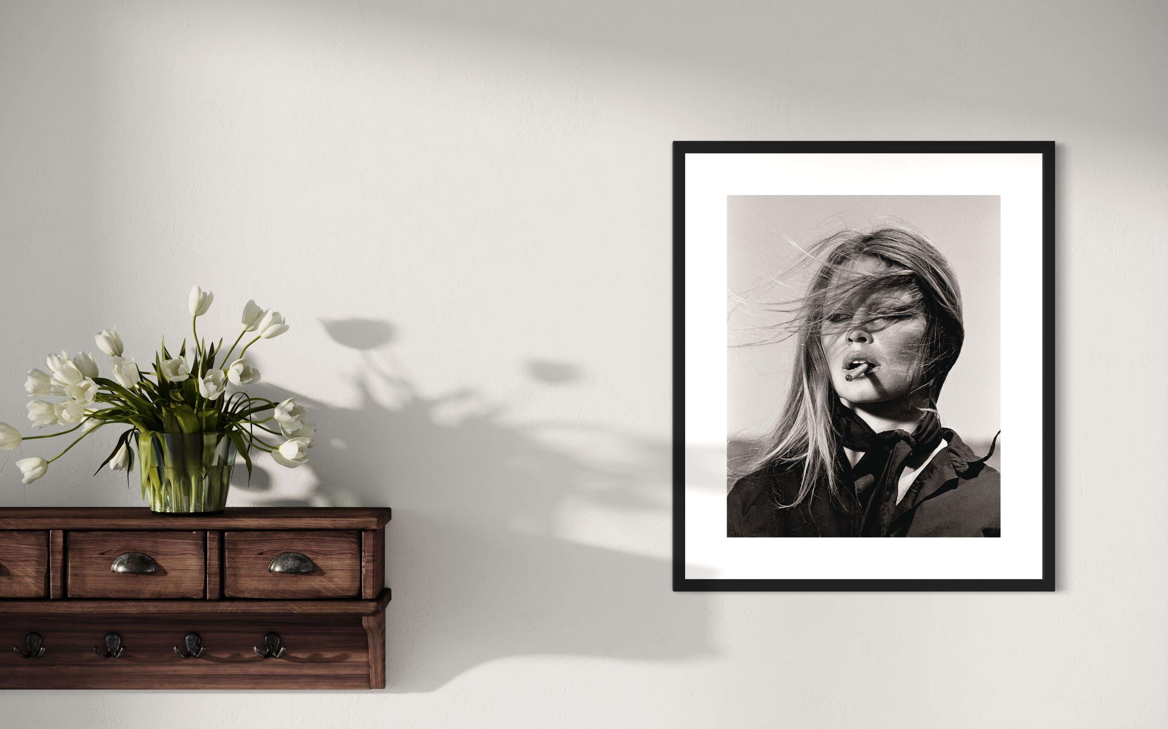 Bridgette Bardot with Cigar (Co-Signed) by Terry O'Neill, 1971 For Sale 2