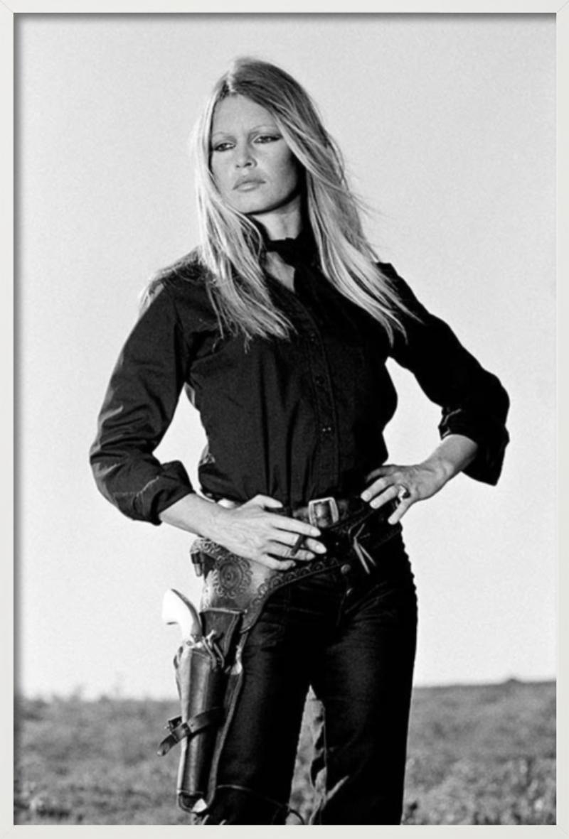 Brigitte Bardot B&W – der Superstar als Rindsledermaus, Kunstfotografie, 1971 im Angebot 1