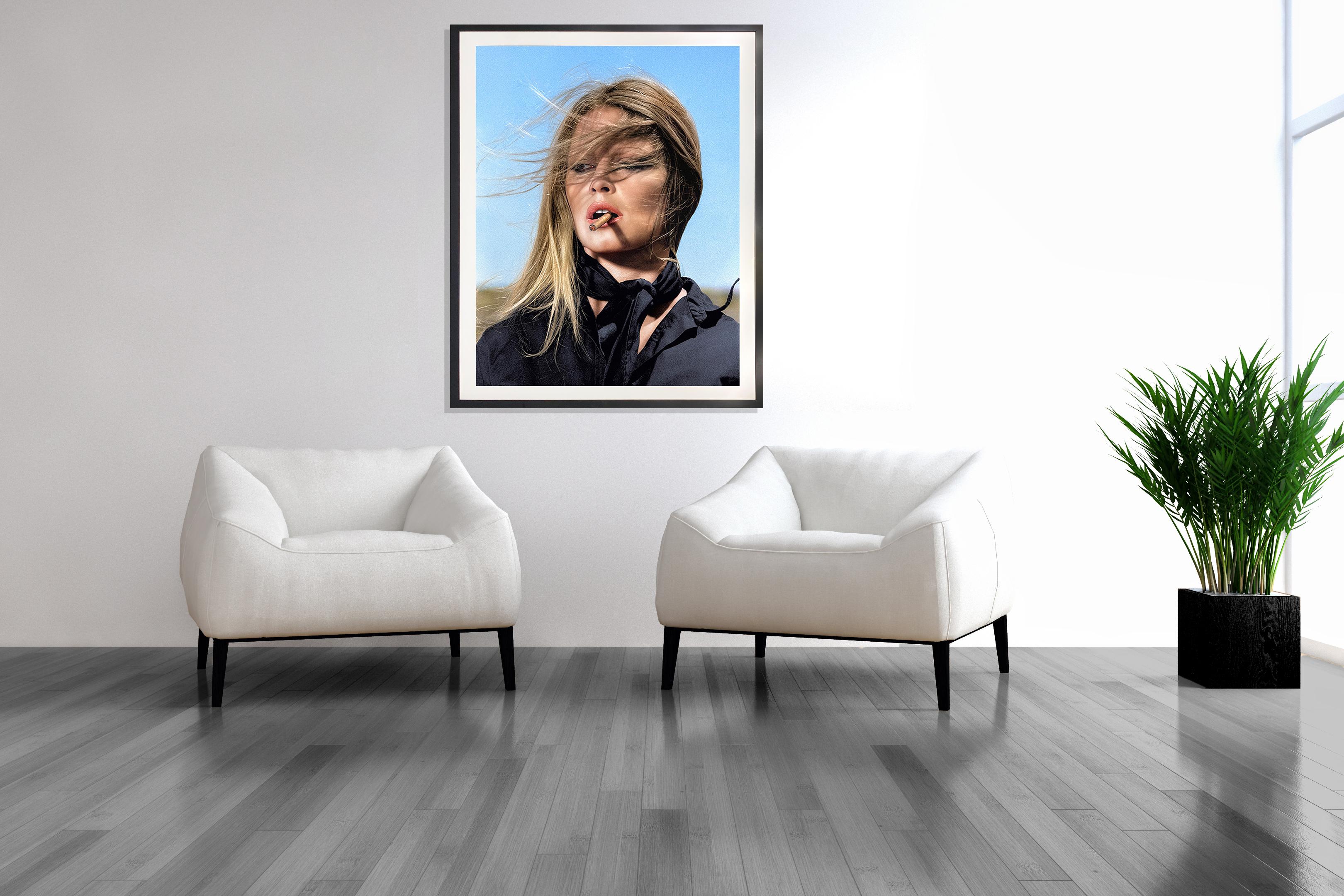 Brigitte Bardot, Spagna-Colorato - Color Photograph Blu di Terry O'Neill