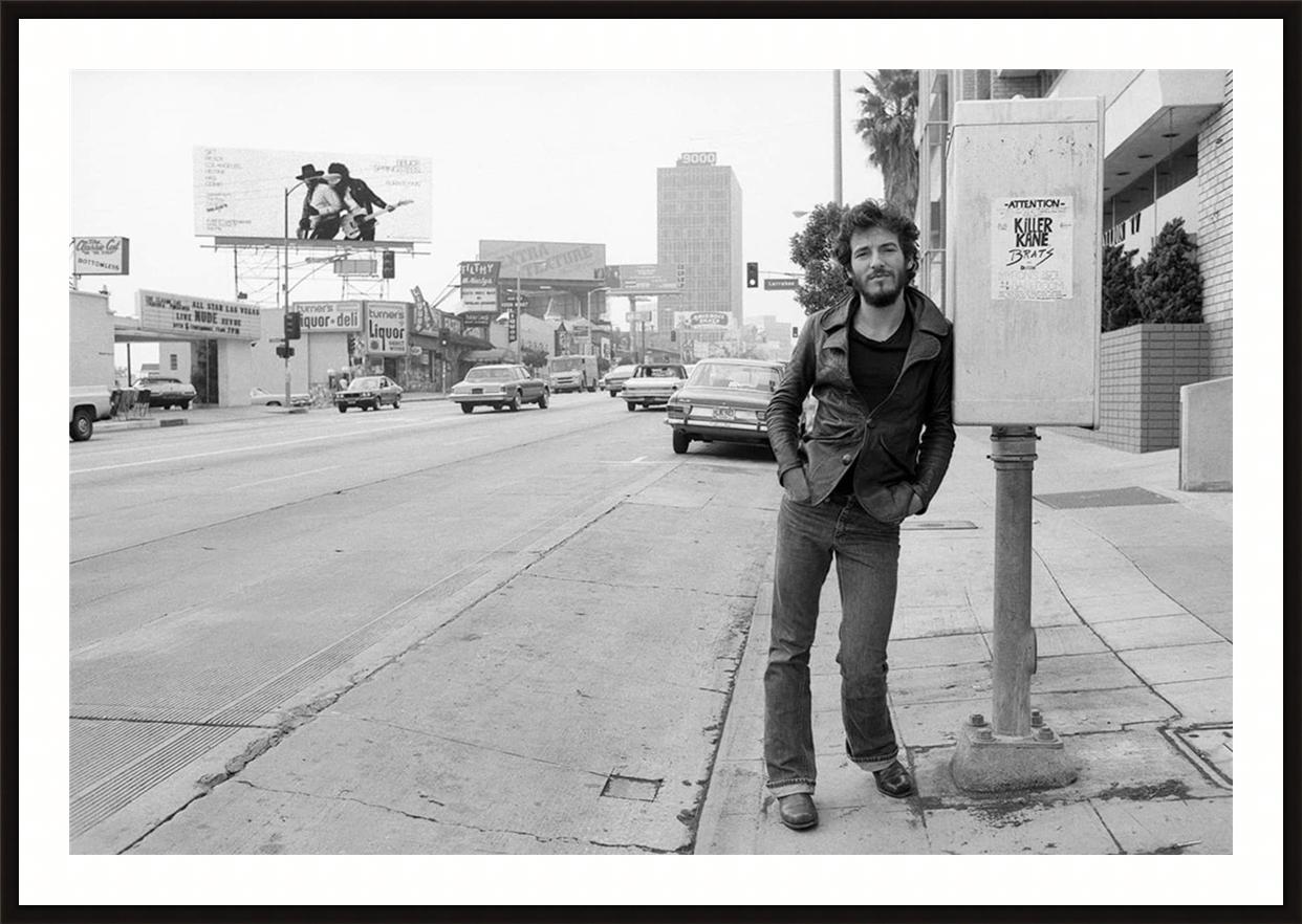Bruce Springsteen on the Sunset Strip, Los Angeles (Signed) - Photograph by Terry O'Neill