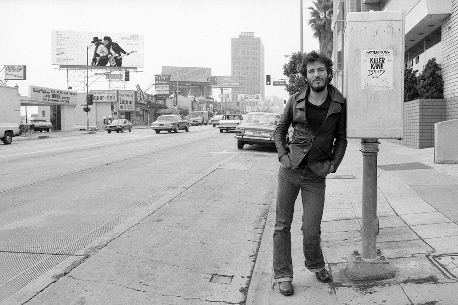 Terry O'Neill Portrait Photograph - Bruce Springsteen Sunset Strip, Los Angeles