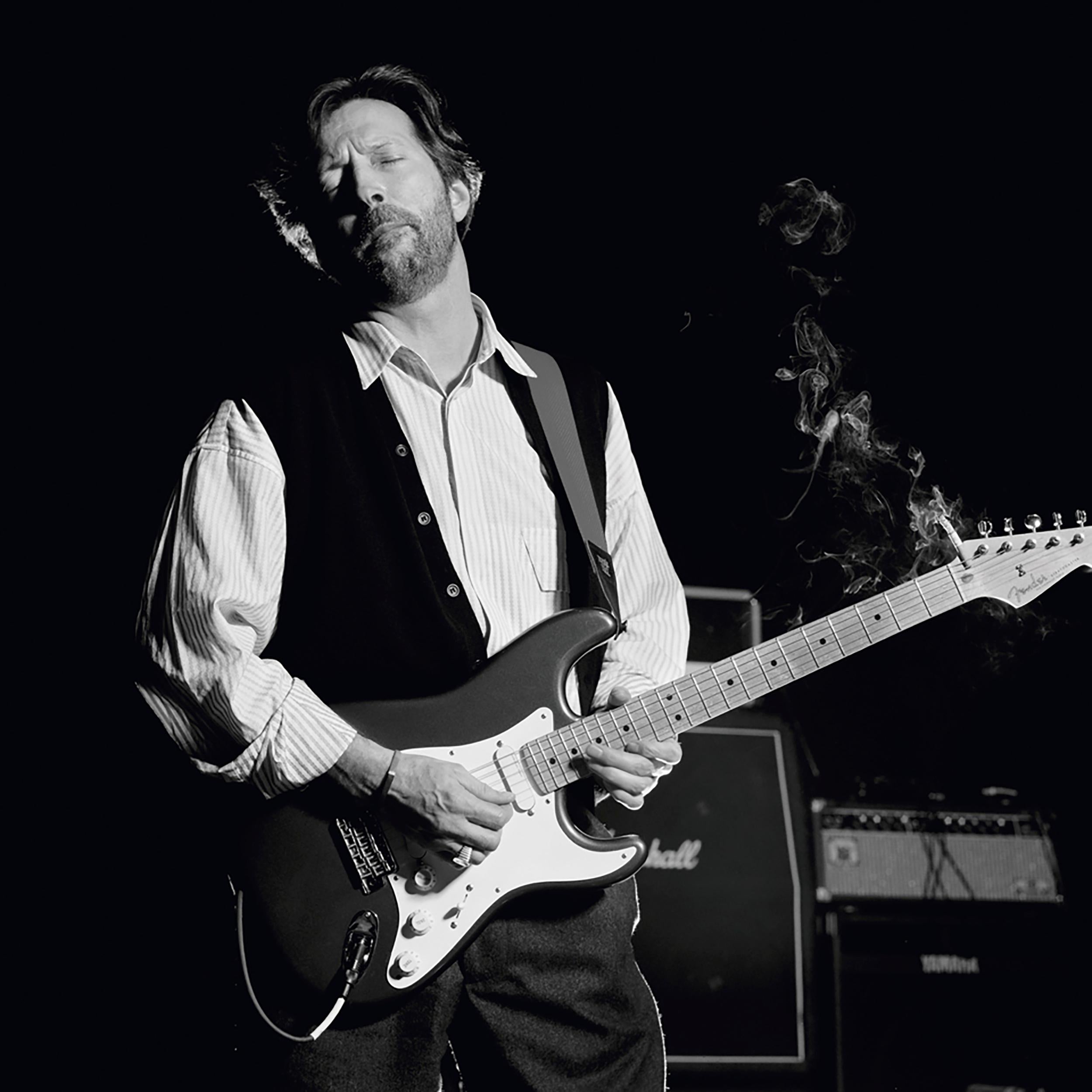 Terry O'Neill Black and White Photograph - Clapton America Black & white