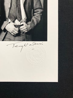 David Bowie and William Burroughs by Terry O'Neill - Rare signed 8x10" print