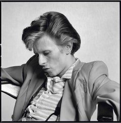 Vintage David Bowie by Terry O'Neill framed, signed silver gelatin print