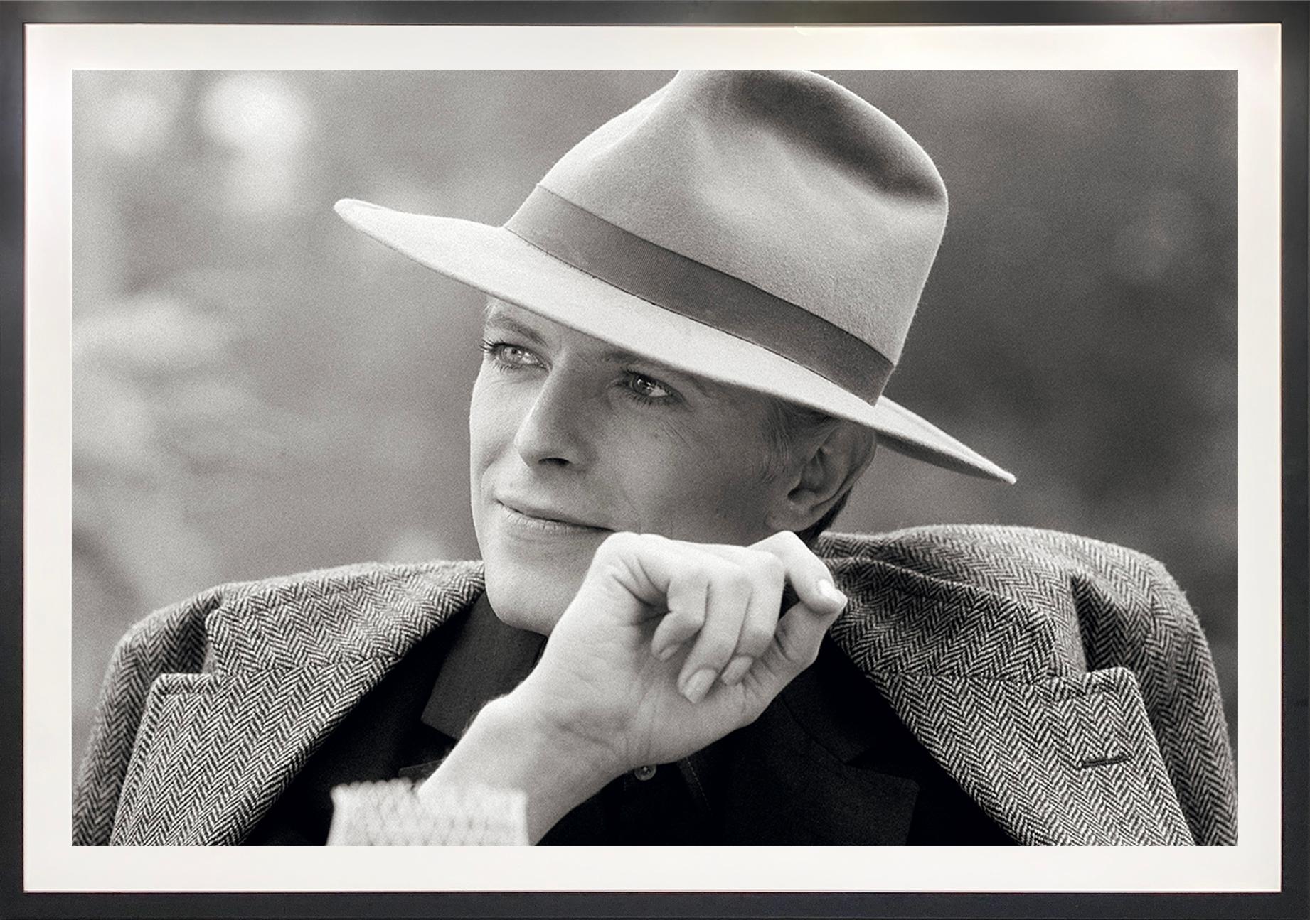 David Bowie during the filming of 'The Man Who Fell to Earth' Los Angeles  - Photograph by Terry O'Neill