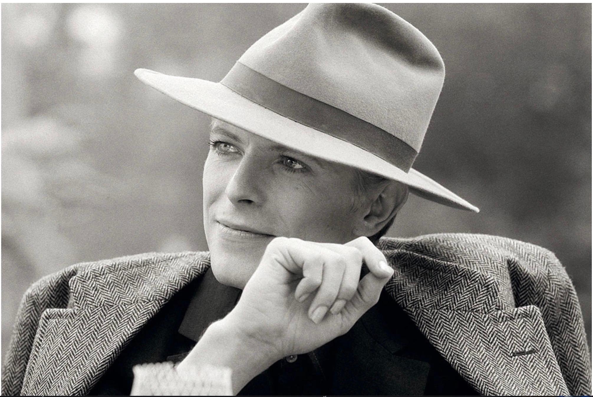 Terry O'Neill Portrait Photograph - David Bowie during the filming of 'The Man Who Fell to Earth' Los Angeles 