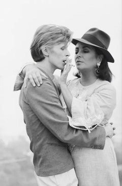 David Bowie & Elizabeth Taylor, Beverly Hills by Terry O'Neill, 1975