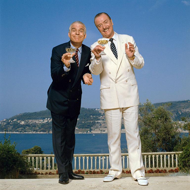 Dirty Rotten Scoundrels, 1988 (Terry O'Neill - Colour Photography)
Posthumous Edition C-Type Print 
Digitally printed signature and edition number on bottom front border. Stamped by the artist's estate on reverse.
Edition of 50 and 10 APs per