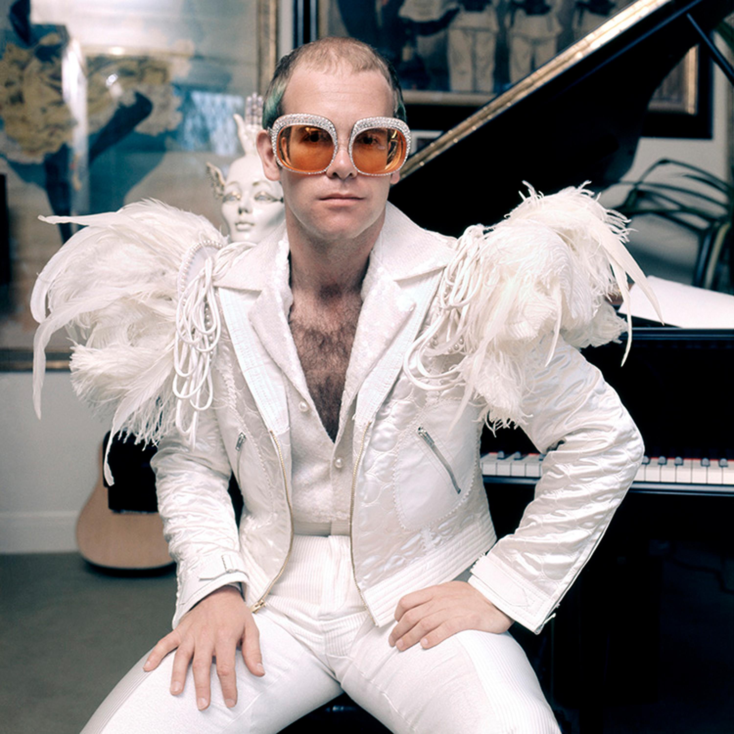 Elton John, circa 1973 - Photograph by Terry O'Neill
