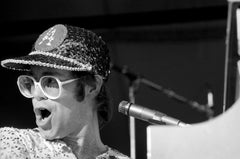 Elton John Singing at Dodger Stadium