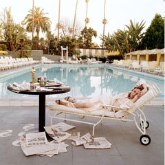 Faye Dunaway - Oscar Outtake, Resting, Los Angeles, Fine Art Photography 1977