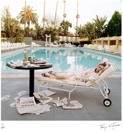 Retro Faye Dunaway Reclining The Morning After, 1977  Hand Signed 