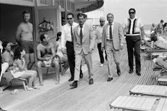 Frank Sinatra and entourage on Miami Beach