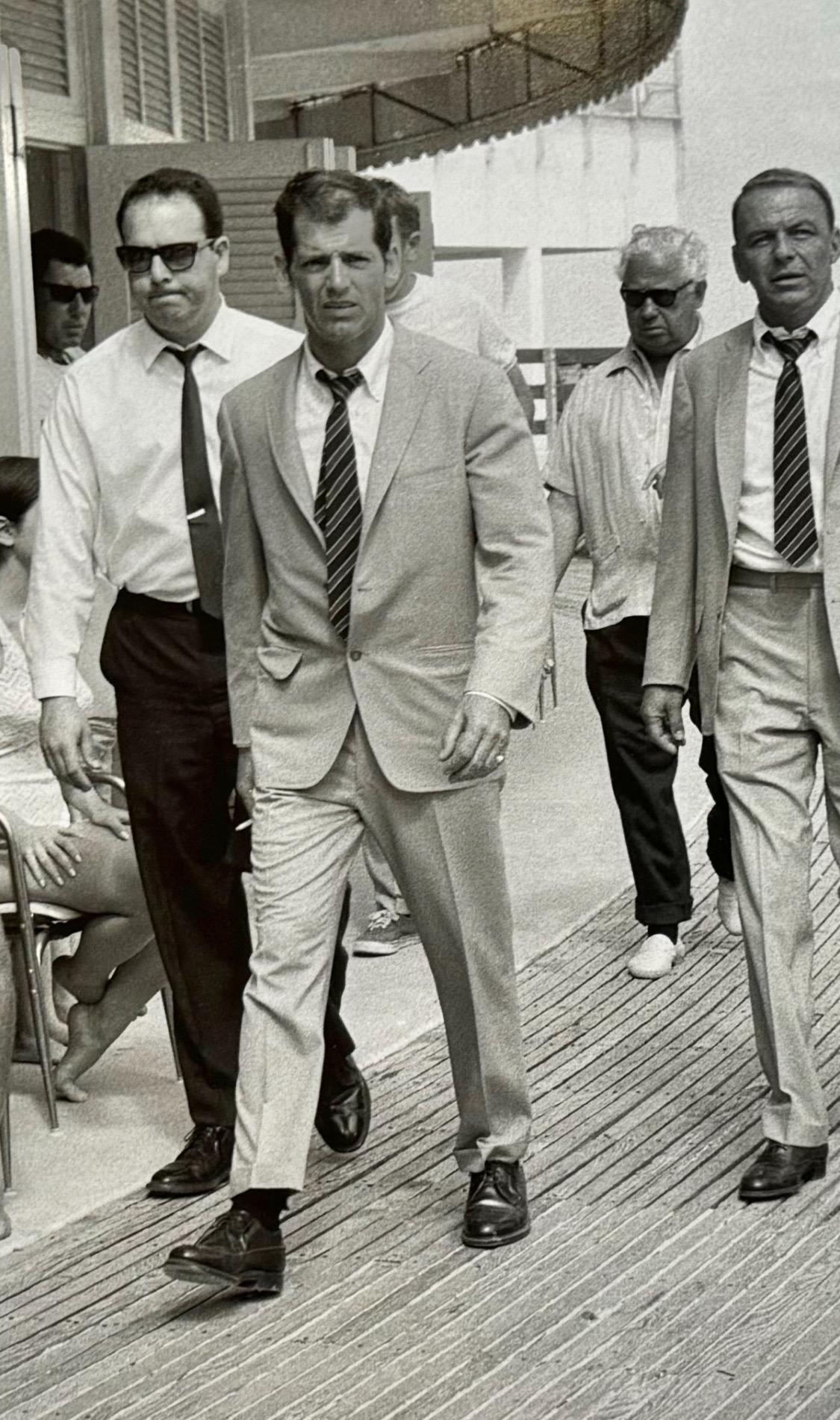 Frank Sinatra Miami Boardwalk Original Darkroom Print - Modern Photograph by Terry O'Neill