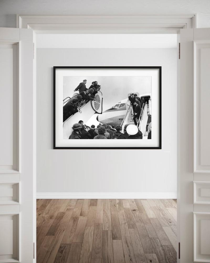 Heathrow Airport, London- The Beatles Return To UK, Fine Art Photography, 1964 For Sale 2