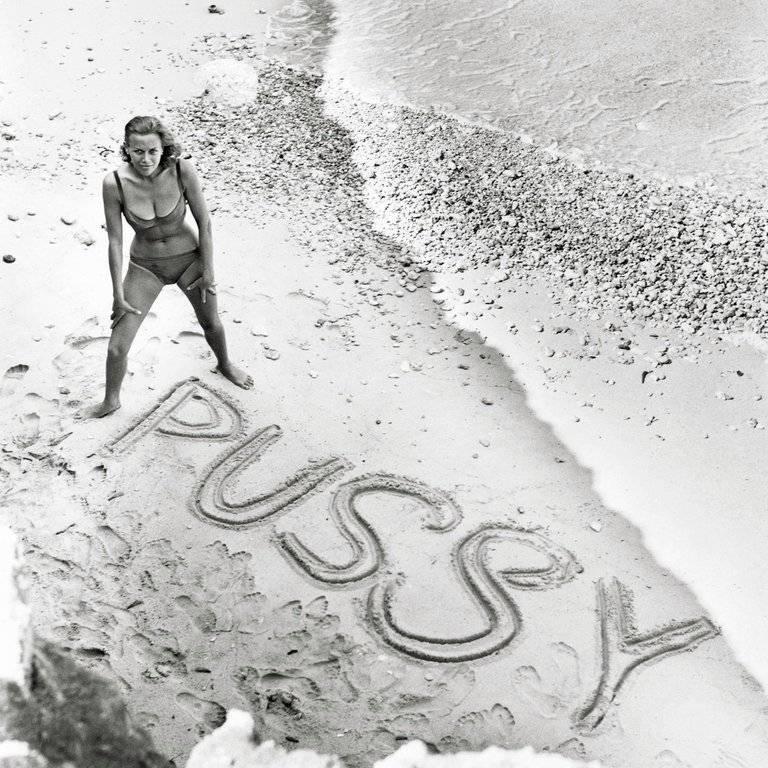 Honor Blackman on Set of Goldfinger 1964 1