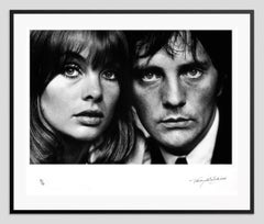 Retro Jean Shrimpton and Terence Stamp Hand Signed Framed Print 