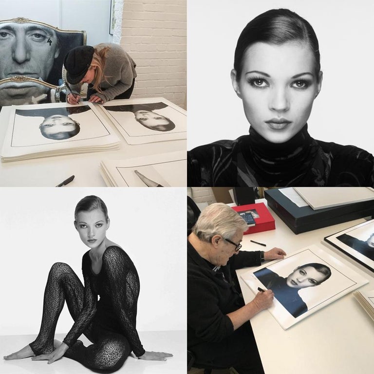 Kate Moss Portrait 1993, Signed by Kate Moss & Terry O'Neill For Sale 1