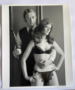 Michael Caine filming Get Carter LIFETIME black and white photographic print