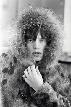 Vintage Mick Jagger in a Fur Parka (Signed)
