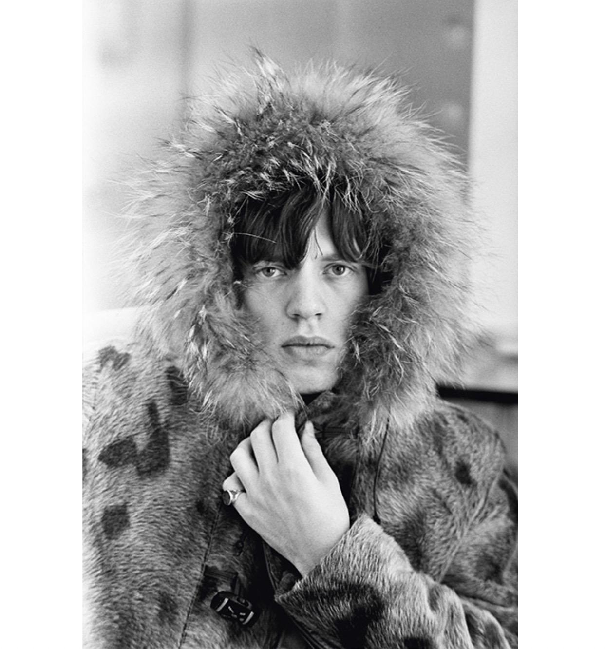 Terry O'Neill Black and White Photograph - Mick's Parka 