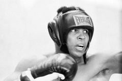 Vintage Muhammad Ali - Closeup Portrait while Boxing, Fine Art Photography
