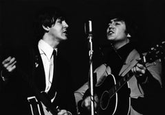 Terry O'Neill (Black and White Photography) - Paul McCartney and John Lennon 