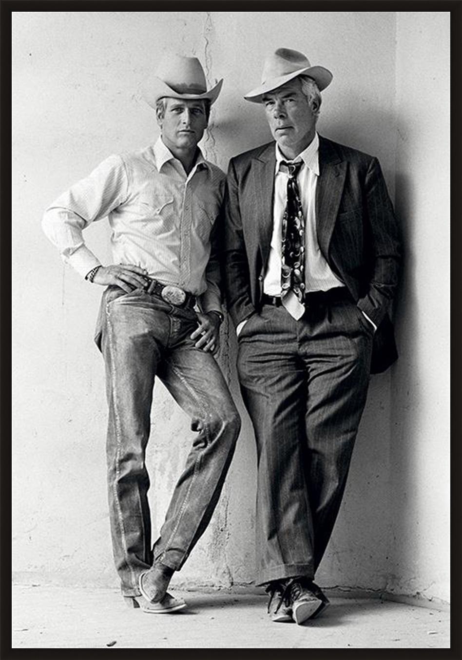 Paul Newman et Lee Marvin (signés) - Photograph de Terry O'Neill