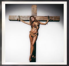 Raquel Welch on the Cross
