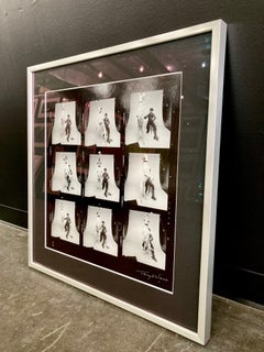 Rare David Bowie "Diamond Dogs" contact sheet by Terry O'Neill signed and framed