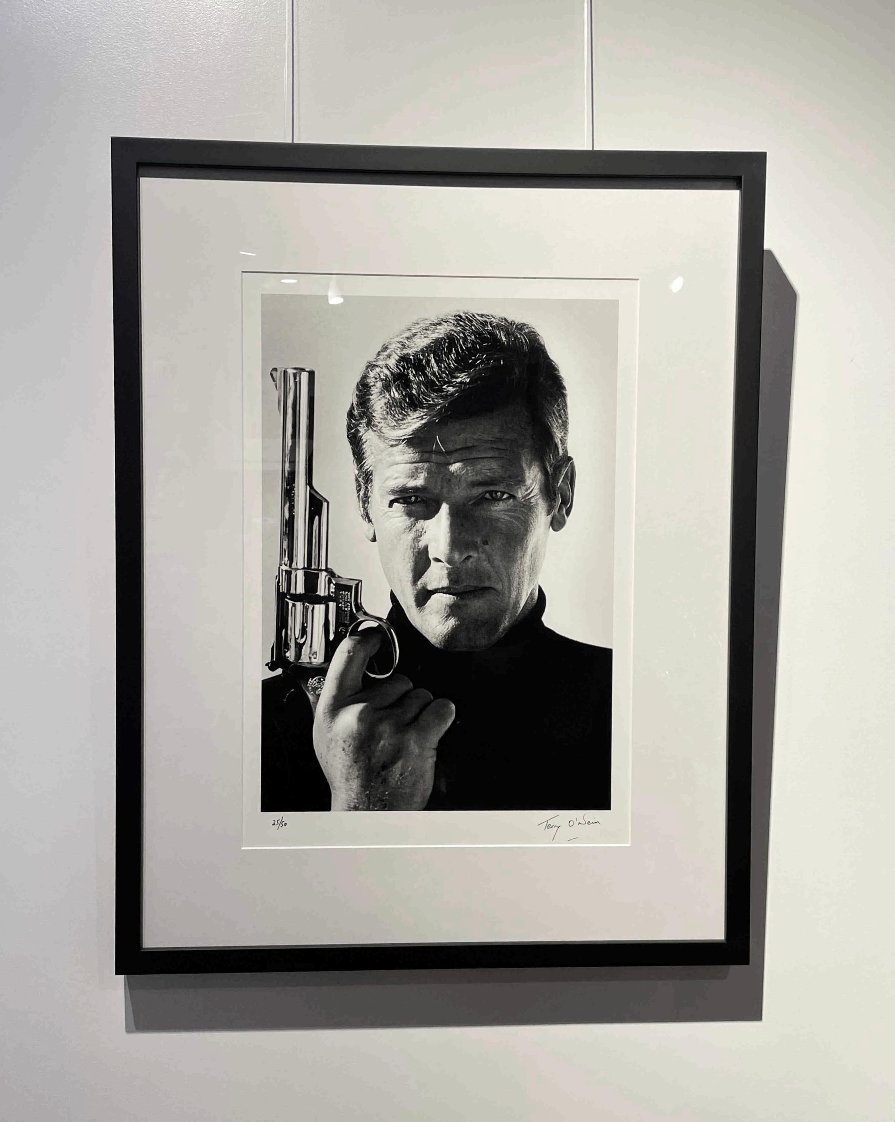Terry O'Neill Portrait Photograph - Roger Moore 007 Edition 25/50 Digitally Signed
