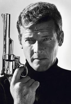 Vintage Roger Moore as James Bond (Co-signed)