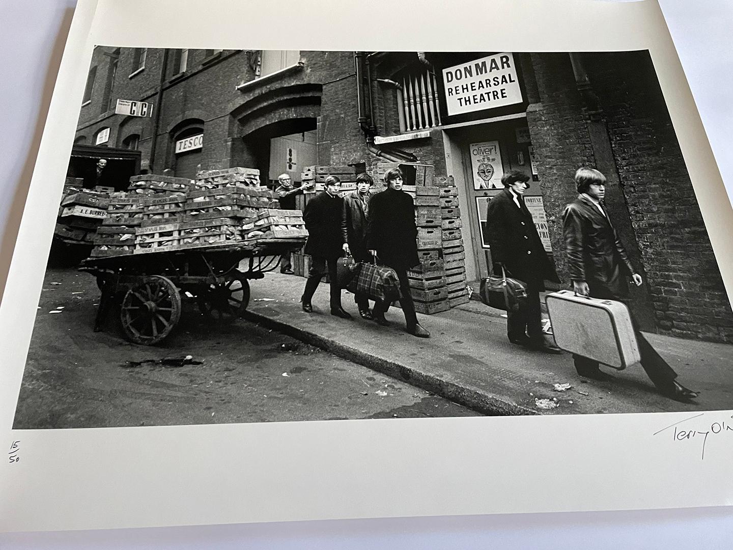 Rolling Stones Tin Pan Alley b/w photographic silver gelatin LIFETIME print - Photograph by Terry O'Neill