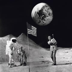 Vintage Sean Connery on the Moon as James Bond (Posthumous Estate-Stamped)