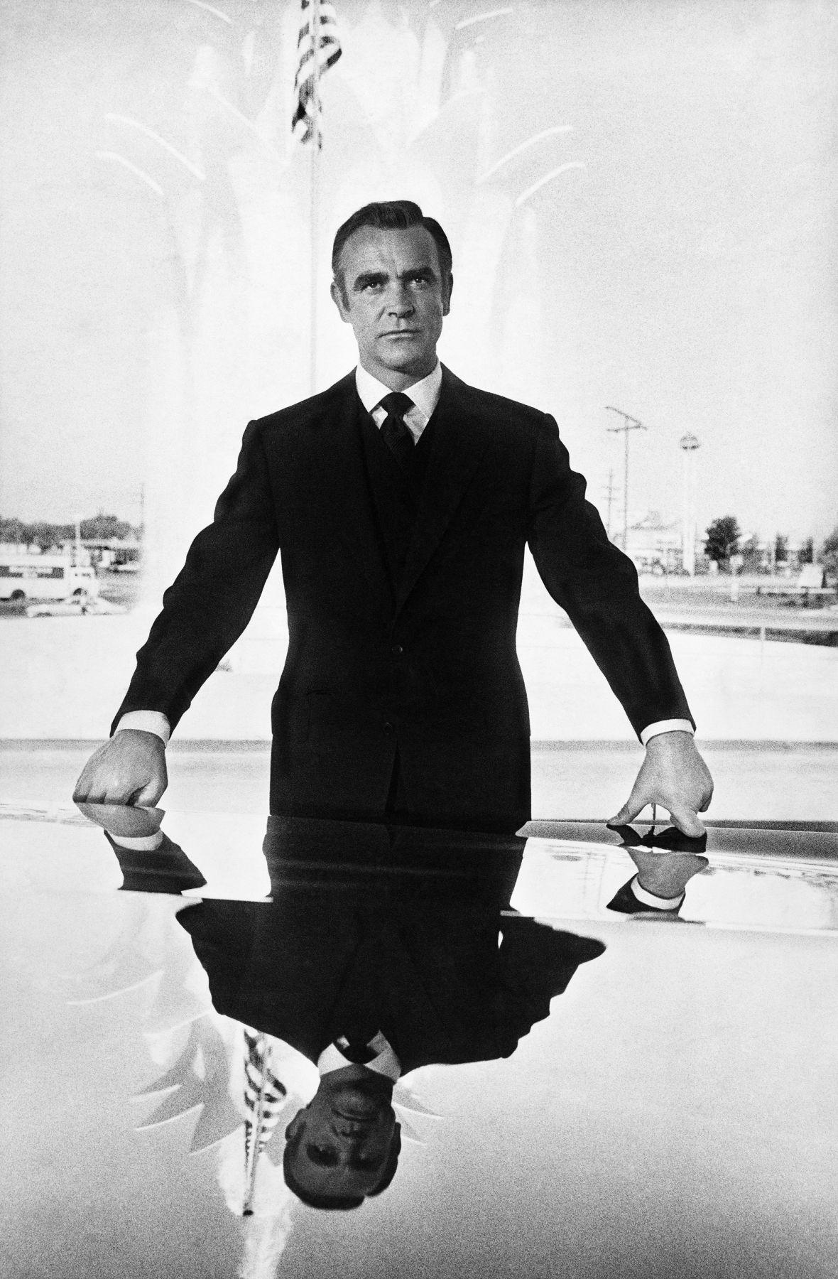 Terry O'Neill Portrait Photograph - Sean Connery on the set of "Diamonds are Forever" (Signed)